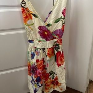 Floral silky romper